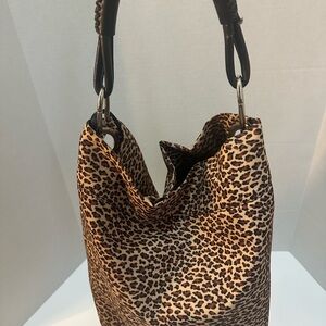 The Limited Brown Leopard Print Shoulder Bag